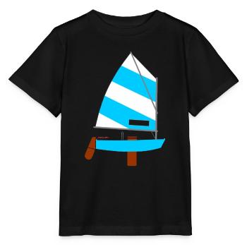 Segelschiff - Stanley/Stella Kinder T-Shirt MINI CREATOR  - Schwarz - Vorne - Mikhail (115cm)