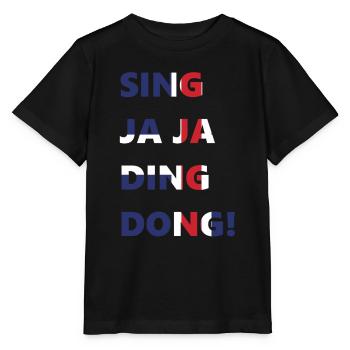 Sing yes yes ding dong eurovision iceland shirt - Stanley/Stella MINI CREATOR Kids’ T-Shirt - black - Front - Mikhail (115cm)