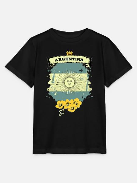 Argentinien - Stanley/Stella Kinder T-Shirt MINI CREATOR - Schwarz