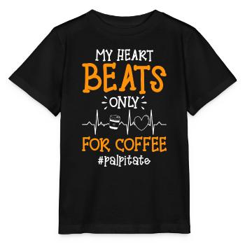 Coffee bean fatigue Milk and sugar - Stanley/Stella MINI CREATOR Kids’ T-Shirt - black - Front - Mikhail (115cm)