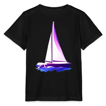 Sailing Sailing Sailing Sailing Sailboat - Stanley/Stella MINI CREATOR Kids’ T-Shirt - black - Front - Mikhail (115cm)