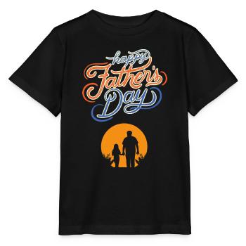 Happy fathers day, daddy's girl - Stanley/Stella MINI CREATOR Kids’ T-Shirt - black - Front - Mikhail (115cm)