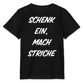 Schenk ein, mach Striche - Stanley/Stella Kinder T-Shirt MINI CREATOR  - Schwarz - Vorne - Mikhail (115cm)