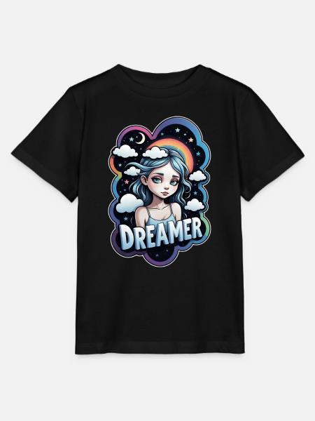 Träumer - Träumer - Träumer - Traum - Träumerei - Stanley/Stella Kinder T-Shirt MINI CREATOR - Schwarz