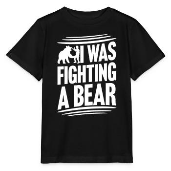 Je me battais contre une chirurgie d’ours Blessure au bras cassé - T-shirt bio MINI CREATOR Stanley/Stella Enfant - noir - Devant - Mikhail (115cm)