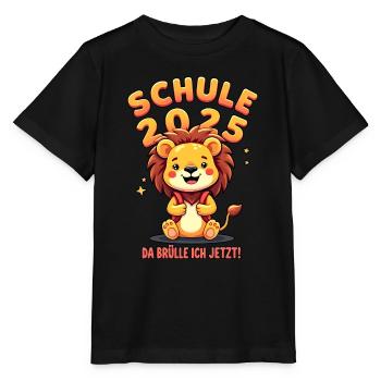 Kinder Schulkind 2025 Junge Einschulung Mädchen - Stanley/Stella Kinder T-Shirt MINI CREATOR  - Schwarz - Vorne - Mikhail (115cm)