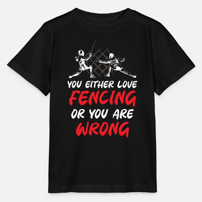 Soit vous aimez l’escrime, soit vous avez tort - T-shirt bio MINI CREATOR Stanley/Stella Enfant - noir