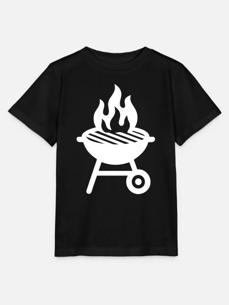 Grill Symbol - Stanley/Stella Kinder T-Shirt MINI CREATOR - Schwarz