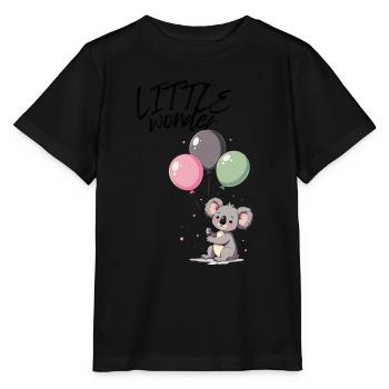 Koala motif personalizable - for birth - Stanley/Stella MINI CREATOR Kids’ T-Shirt - black - Front - Mikhail (115cm)
