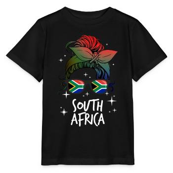 Südafrika - Stanley/Stella Kinder T-Shirt MINI CREATOR  - Schwarz - Vorne - Mikhail (115cm)