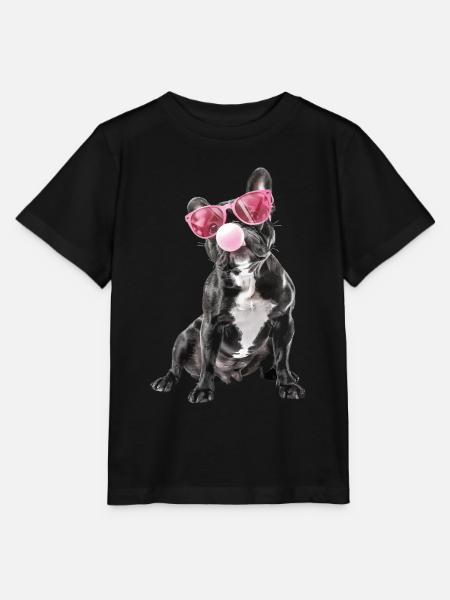 Boston Terrier - Stanley/Stella Kinder T-Shirt MINI CREATOR - Schwarz