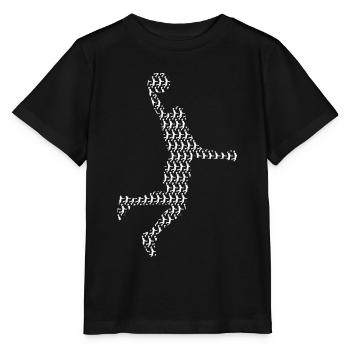 Basketballspieler Dunking Basketball Basketballer - Stanley/Stella Kinder T-Shirt MINI CREATOR  - Schwarz - Vorne - Mikhail (115cm)