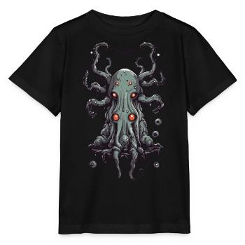 Slimy monster cute creature of the night - Stanley/Stella MINI CREATOR Kids’ T-Shirt - black - Front - Mikhail (115cm)