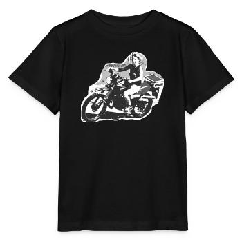 TOMZOFF Bikerin - Stanley/Stella Kinder T-Shirt MINI CREATOR  - Schwarz - Vorne - Mikhail (115cm)