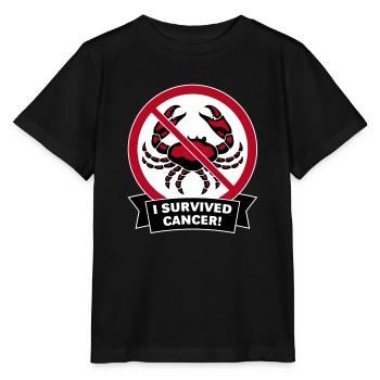 J'ai survécu à un cancer! (3C) - T-shirt bio MINI CREATOR Stanley/Stella Enfant - noir - Devant - Mikhail (115cm)