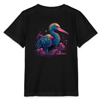 Pélican Oiseau aquatique - T-shirt bio MINI CREATOR Stanley/Stella Enfant - noir - Devant - Mikhail (115cm)