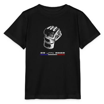 MMA France - 23 January 2022 - Stanley/Stella MINI CREATOR Kids’ T-Shirt - black - Front - Mikhail (115cm)