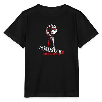 Résistons ensemble ! - T-shirt bio MINI CREATOR Stanley/Stella Enfant - noir - Devant - Mikhail (115cm)