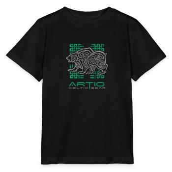 Artio - Keltischer Bär ornamentale Komposition - Stanley/Stella Kinder T-Shirt MINI CREATOR  - Schwarz - Vorne - Mikhail (115cm)