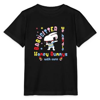 Babysitter - Stanley/Stella MINI CREATOR Kids’ T-Shirt - black - Front - Mikhail (115cm)