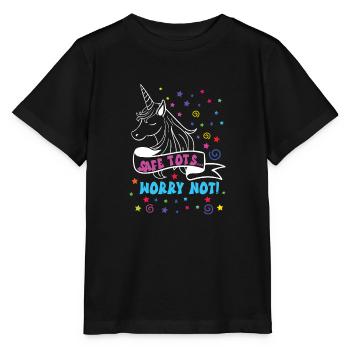 Babysitter - Stanley/Stella MINI CREATOR Kids’ T-Shirt - black - Front - Mikhail (115cm)