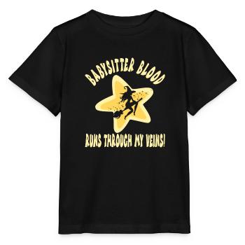 Babysitter - Stanley/Stella MINI CREATOR Kids’ T-Shirt - black - Front - Mikhail (115cm)