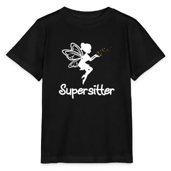 Babysitter - Stanley/Stella MINI CREATOR Kids’ T-Shirt - black - Front - Mikhail (115cm)