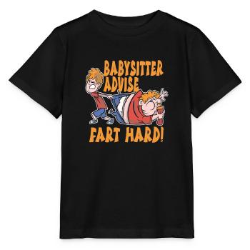 Babysitter - Stanley/Stella MINI CREATOR Kids’ T-Shirt - black - Front - Mikhail (115cm)