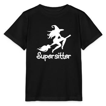 Babysitter - Stanley/Stella MINI CREATOR Kids’ T-Shirt - black - Front - Mikhail (115cm)