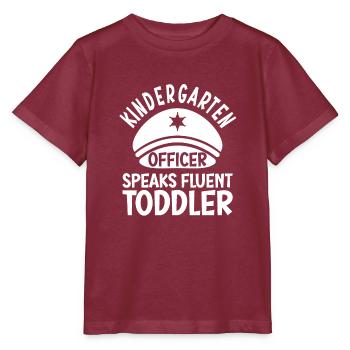 Kindergarten - Stanley/Stella MINI CREATOR Kids’ T-Shirt - burgundy - Front - Kain (125cm)