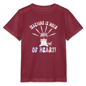 Kindergarten - Stanley/Stella MINI CREATOR Kids’ T-Shirt - burgundy - Front - Kain (125cm)