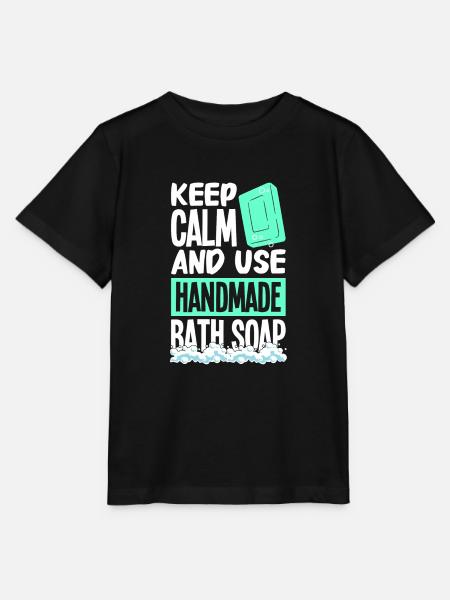Seife machen - Stanley/Stella Kinder T-Shirt MINI CREATOR  - Schwarz