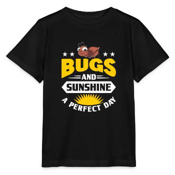 Insects - Stanley/Stella MINI CREATOR Kids’ T-Shirt - black - Front - Mikhail (115cm)