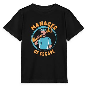 Salle d’évasion - T-shirt bio MINI CREATOR Stanley/Stella Enfant - noir - Devant - Mikhail (115cm)