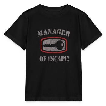 Salle d’évasion - T-shirt bio MINI CREATOR Stanley/Stella Enfant - noir - Devant - Mikhail (115cm)