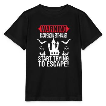 Salle d’évasion - T-shirt bio MINI CREATOR Stanley/Stella Enfant - noir - Devant - Mikhail (115cm)