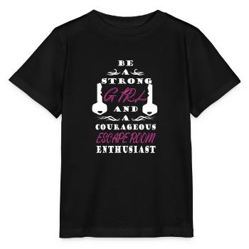 Salle d’évasion - T-shirt bio MINI CREATOR Stanley/Stella Enfant - noir - Devant - Mikhail (115cm)
