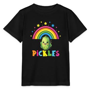 Gurken - Stanley/Stella Kinder T-Shirt MINI CREATOR  - Schwarz - Vorne - Mikhail (115cm)