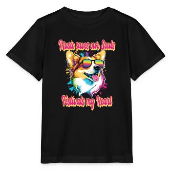 Festival - Stanley/Stella MINI CREATOR Kids’ T-Shirt - black - Front - Mikhail (115cm)