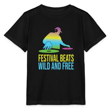 Festival - Stanley/Stella MINI CREATOR Kids’ T-Shirt - black - Front - Mikhail (115cm)