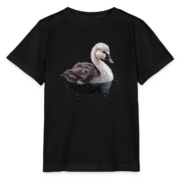Bébé cygne Oiseau Poussin - T-shirt bio MINI CREATOR Stanley/Stella Enfant - noir - Devant - Mikhail (115cm)