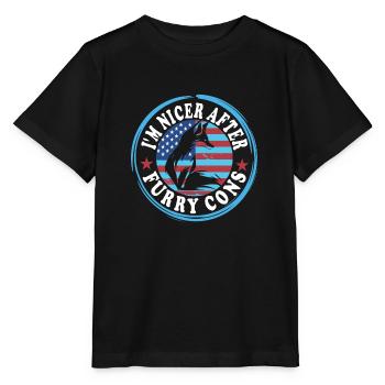 Furry Fandom - Stanley/Stella MINI CREATOR Kids’ T-Shirt - black - Front - Mikhail (115cm)