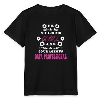 Daten Analytiker Datenschutz Beauftragter - Stanley/Stella Kinder T-Shirt MINI CREATOR  - Schwarz - Vorne - Mikhail (115cm)