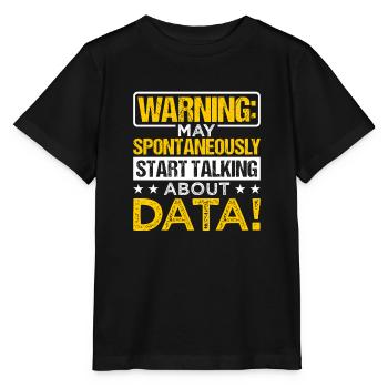 Daten Analytiker Datenschutz Beauftragter - Stanley/Stella Kinder T-Shirt MINI CREATOR  - Schwarz - Vorne - Mikhail (115cm)