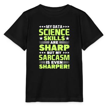 Daten Analytiker Datenschutz Beauftragter - Stanley/Stella Kinder T-Shirt MINI CREATOR  - Schwarz - Vorne - Mikhail (115cm)