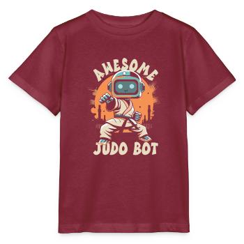 Judo - Stanley/Stella MINI CREATOR Kids’ T-Shirt - burgundy - Front - Kain (125cm)