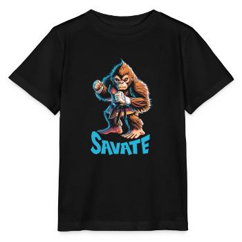 Poing nu - T-shirt bio MINI CREATOR Stanley/Stella Enfant - noir - Devant - Mikhail (115cm)