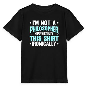Philosophie - T-shirt bio MINI CREATOR Stanley/Stella Enfant - noir - Devant - Mikhail (115cm)