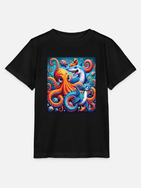 Qualle - Stanley/Stella Kinder T-Shirt MINI CREATOR - Schwarz