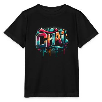 Chai - Stanley/Stella Kinder T-Shirt MINI CREATOR  - Schwarz - Vorne - Mikhail (115cm)